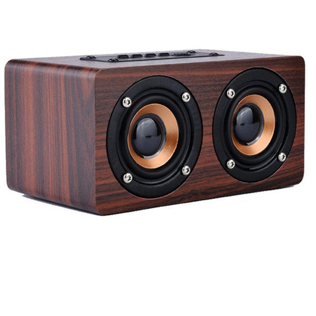 Aniwk Retro Wood Wireless Bluetooth Speaker Portable Speaker bluetooth altavoz Mini 3D Dual Loudspeakers USB Charging enceinte